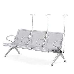 Sillas de espera para hospitales Ausnutria JH78LW con portaflecos, fila de sillas - Product Image 1
