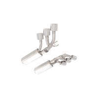 Sección de Escape Trasera de Acero Inoxidable con Seis Salidas y Válvula de Equipo Original para Mercedes-Benz W464 G63 4.0T (1.5mm de Espesor)