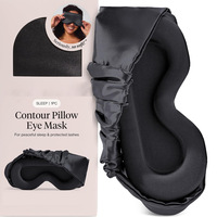 Masque de sommeil élastique antibactérien ultra-doux - Sans pression sur les yeux, respirant, léger, soin des yeux, indispensable pour les voyages