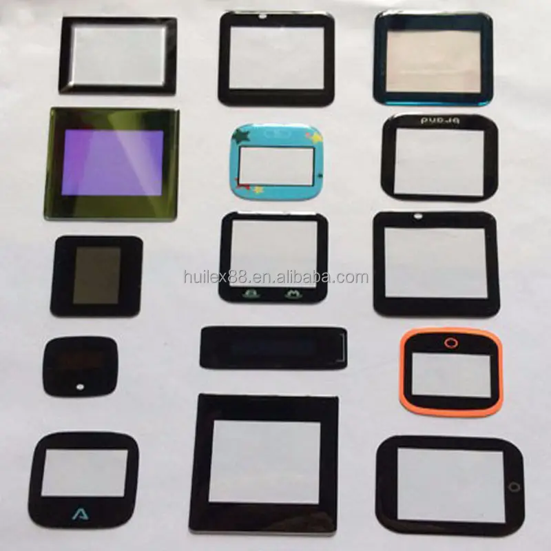 0.5mm 0.7mm 1mm 1.5mm 2mm Translucent Screen Printing Coated Glass Smart Watch Screen Printing Coated Glass Panel