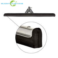 Serpillère à double mousse souple en EVA orange, en métal, pour usage commercial et industriel, pour le nettoyage des sols de salle de bain et des surfaces industrielles