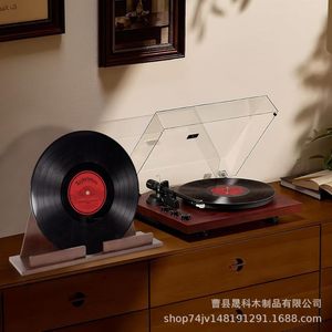 Wooden Record Rack For <b>Desktop</b> Organization Cd Rack Multipurpose Storage <b>Shelf</b> - Product Image 2