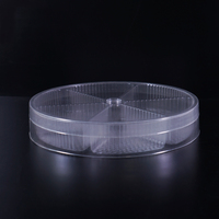 Boîte en plastique transparent PET écologique personnalisée pour noix, desserts, dattes, avec plateau en plastique thermoformé de couleur personnalisée