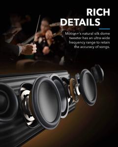 Para <span class=keywords><strong>Anker</strong></span> <span class=keywords><strong>Soundcore</strong></span> Motion + IPX7 impermeable recargable para <span class=keywords><strong>Bluetooth</strong></span> 5,0 para Dolby Digital altavoces portátiles para juegos al aire libre - Product Image 4