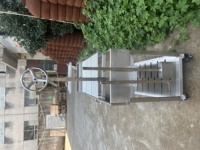 Barbecue portable au charbon de bois Santa Maria argentin avec roues pour la maison et le camping