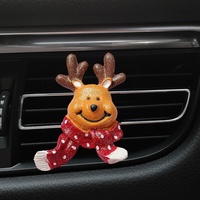 Diffuseur de parfum créatif pour grille d'aération de voiture de Noël, en résine, motif dessin animé, ornement et accessoire décoratif automobile, diffuseur d'aromathérapie