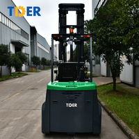 TDER 1.5ton 2 ton 3ton chariot élévateur principal à allée très étroite, camion-fourche vna batterie Li-ION LiFePO4 en option