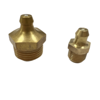 Brass Straight Thread Grease Nozzle Fasteners Product Straight through Pressure Filling Cup