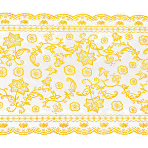 ผลิตภัณฑ์ล่าสุดตกแต่งกลวง Rose Jacquard ตารางผ้า 50cm * 20m ดอกไม้ตารางผ้า - Product Image 5