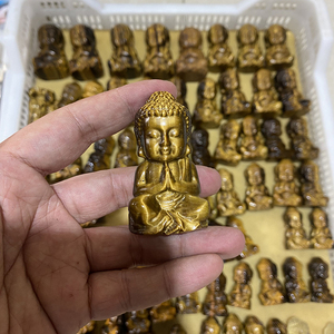 Vente chaude Améthyste Naturelle Cristal <span class=keywords><strong>Bouddha</strong></span> Sculpture Artisanat Coloré Taille Mixte pour la Décoration Intérieure - Product Image 1