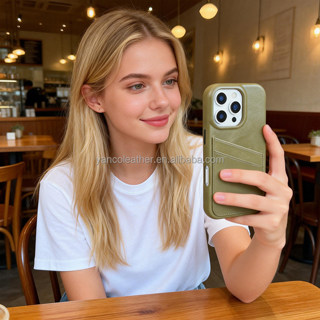 2025 New Product High Quality case Phone Leather Custom Leather Phone case Leather Cell Phone case