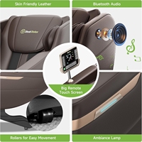 Fauteuil de massage corps entier à gravité zéro avec fonction Shiatsu et boutons de raccourci pour un confort ultime et un soulagement du stress