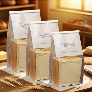 Sacs en papier personnalisés avec logo pour restaurants, à fenêtre, économiques, pour pain, biscuits, croissants, muffins et sacs en papier anti-graisse – Vente en gros - Product Image 3