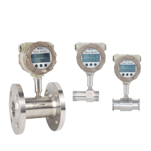 デジタル液体ディーゼル燃料水 4-20mA 出力 DN10 DN50 ステンレス製クランプフランジタービン流量計 OEM 0.5% 精度 - Product Image 1
