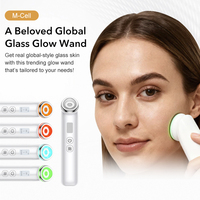 Dispositivo de Belleza con Microcorriente y 4 Modos de Color, Dispositivo de Piel de Cristal, Antiarrugas, Cuidado de la Piel Coreano