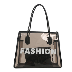 Collection d'été, sac fourre-tout transparent en PVC personnalisé avec logo, vente en gros, petit sac de plage, de voyage et de shopping, cadeau pour femmes - Product Image 5