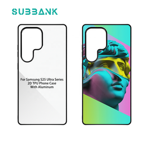 Subbank all'ingrosso 2D TPU <span class=keywords><strong>custodia</strong></span> per telefono in plastica per <span class=keywords><strong>Samsung</strong></span> S25 Ultra serie in alluminio Plate stampato LOGO sublimazione in bianco - Product Image 2