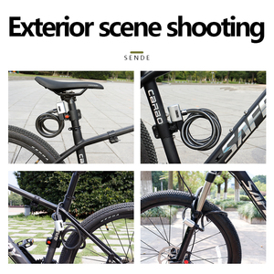 Verrou <span class=keywords><strong>de</strong></span> vélo SENDE, MTB, sécurité supérieure, antivol numérique, verrous <span class=keywords><strong>de</strong></span> vélo à câble - Product Image 6