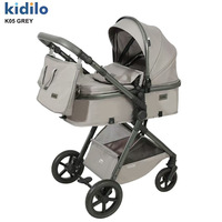 Poussette multifonctionnelle pour bébé avec vue élevée Panier de couchage pour enfants, assis et allongé, adapté aux nouveau-nés