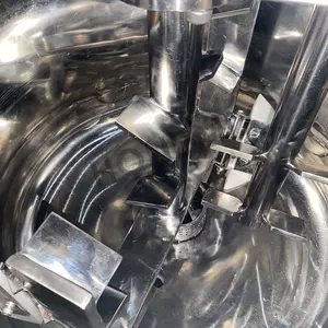 Máquina para hacer jabón líquido, detergente pequeño de negocios, tanque de mezcla de una sola capa con homogeneizador