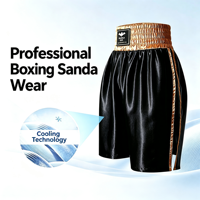 Shorts de boxe professionnels en polyester, shorts d'entraînement Muay Thai Sanda, shorts de combat à taille élastique pour la compétition et l'entraînement en salle de sport