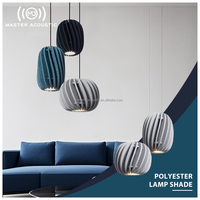 Lustre suspendu moderne MJ MASTER ignifuge avec abat-jour en feutre acoustique PET pour restaurant, café, hôtel et centre commercial