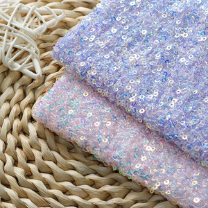 Tessuto Verde Elasticizzato con Paillettes 3mm, <span class=keywords><strong>Tulle</strong></span> Ricamato Glitterato per Abiti da Sposa di Lusso - Product Image 5