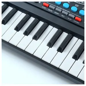 电子琴37键钢琴灯光键盘数码钢琴儿童礼品玩具带麦克风电子风琴
