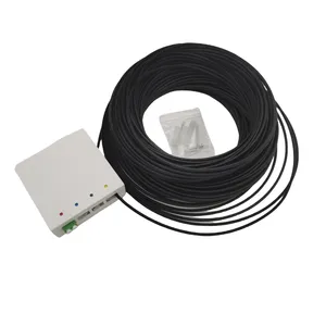 Kit de prise pré-connectée à fibre optique extérieure intérieure Pto 1fo 2fo 4fo Kit mural avec câble d'entrée Sc Lc