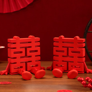 3D "Fu" Character Desktop <b>Ornament</b>, 2026 New Style, Horse Year Decorative <b>Small</b> <b>Ornament</b> for Living Room and Entryway - Product Image 1