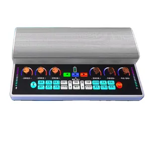 Professionele Opname Audio Mixer Ruisonderdrukking Geluidskaart Met Luidspreker Karoake Live Streaming Video Geluidskaart