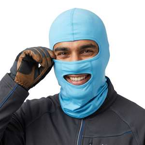 Masque de ski intégral de haute qualité avec logo personnalisé, style adulte, respirant et imperméable, 100% polyester, balaclava pour le cyclisme en extérieur - Product Image 1