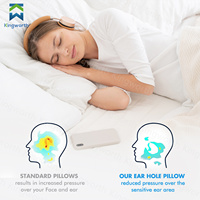 Oreiller cervical de haute qualité Kingworth pour le sommeil, thérapie de la sciatique, oreiller perforé, oreiller pour dormeur latéral