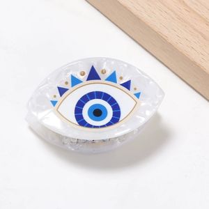 5cmアクリルオーバルヘアクランプクラップクラッチアクセサリー女性女性女の子白黒ヘアクリップ目の爪クリップ - Product Image 5