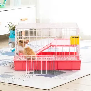 Top Sale Metal Wire 2 Story Rabbit Cage With Plastic Removable Tray