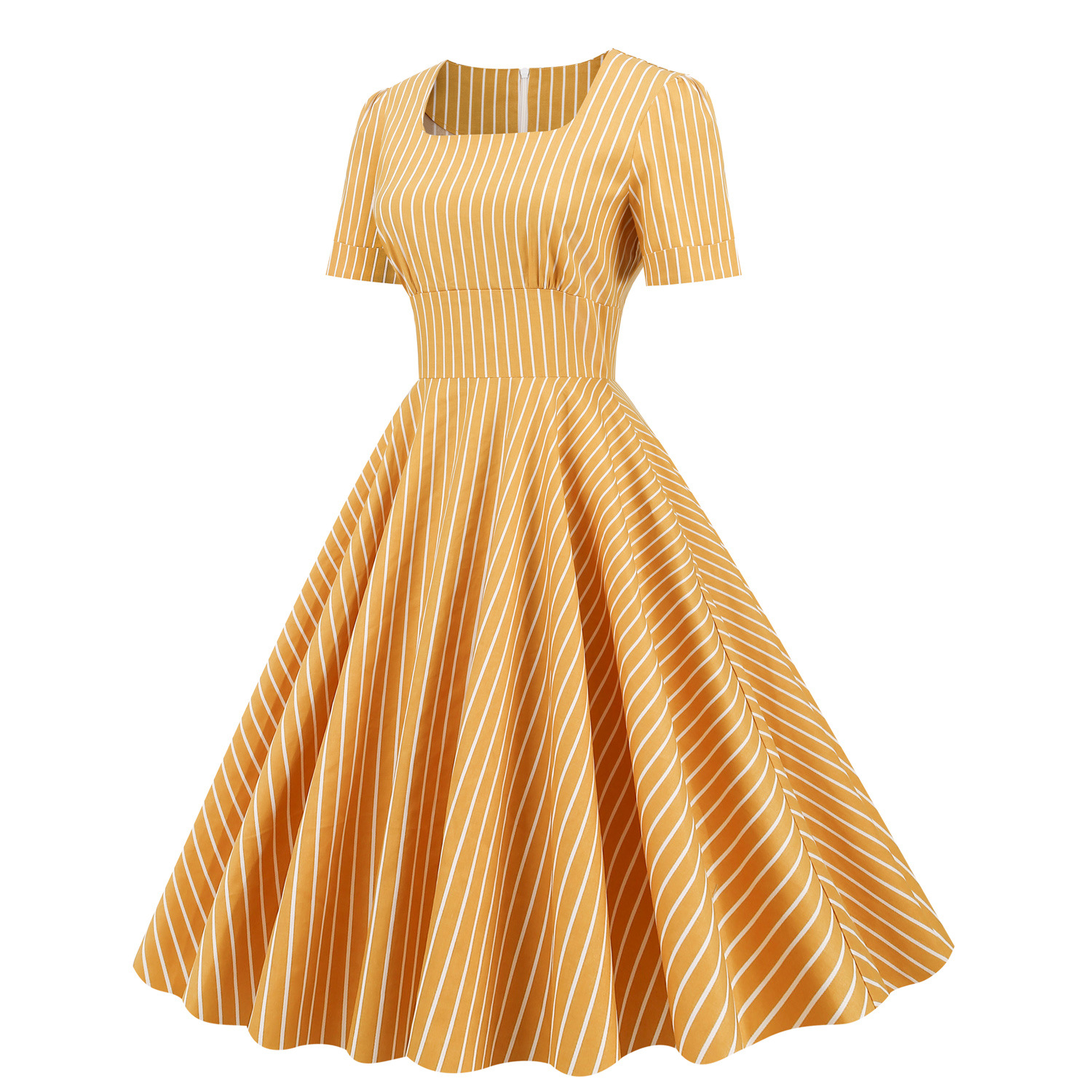 50s 60s Cotton Vintage Swing Dresses - Retro Rockabilly Robe