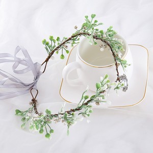 Couronne de mariage faite <span class=keywords><strong>à</strong></span> la main style forêt, diadème en cristal et diamant, accessoires de mariée en gros - Product Image 4
