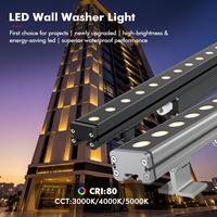 Projecteur LED étanche Litecent certifié ETL 8W 16W 24W 32W pour murs extérieurs d'hôtels, bureaux et bâtiments