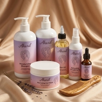 Kit de soins capillaires professionnels Akaril OEM pour cheveux bouclés, masque réparateur hydratant, huile nourrissante, spray rafraîchissant pour la croissance, ensemble pour cheveux bouclés