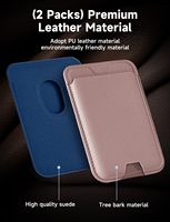 Vente en gros de porte-cartes de crédit en cuir PU personnalisé étui de téléphone arrière porte-cartes pour téléphone