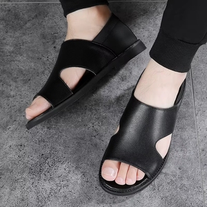 <span class=keywords><strong>Sandales</strong></span> classiques décontractées pour hommes, style été, légères, plates, pour l'extérieur, semi-mules - Product Image 3