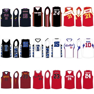 Camisetas de Baloncesto Sublimadas Personalizadas, Cuello en V, Sin Mangas, Unisex, Impresión con Nombre del Equipo, Poliéster Transpirable, para Adultos, Todas las Temporadas - Product Image 1
