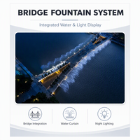Diseño y Construcción de Fuentes Digitales con Cortina de Agua - Puente Cascada - Iluminación para Fuentes - CE RoHS Directo de Fábrica