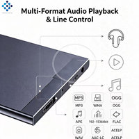Enregistreur vocal numérique ultra-fin K1, lecteur MP3, 60 heures d'enregistrement, un bouton, double mode VOX, connecteur Type-C, alliage d'aluminium