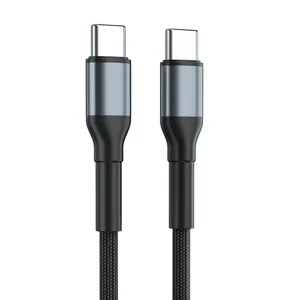 Nylon geflochten 3A USB C bis Typ C PD 60W Schnell ladekabel Hochwertiges PD-Ladegerät Datenkabel 20V 3A Ladele itungs unterstützung OEM