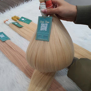 ผมสำหรับต่อผมมนุษย์แบบตรงยาวตามสั่งผมแบบหรูหราผมดิบจากเวียดนามผลิตโดยผมหรูหรา! - Product Image 3