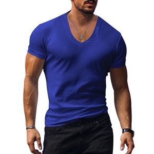 <span class=keywords><strong>T</strong></span>-<span class=keywords><strong>shirt</strong></span> en gros personnalisé à <span class=keywords><strong>col</strong></span> en <span class=keywords><strong>V</strong></span> – Imprimez votre photo ou logo – Haut <span class=keywords><strong>blanc</strong></span> pour <span class=keywords><strong>homme</strong></span> - Product Image 4