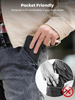 Dompet kartu aluminium Magsafe model baru dengan tempat kartu magnetis iPhone cocok untuk memegang kartu kredit