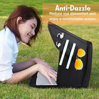 Pare-soleil pliable anti-reflet pour ordinateur portable 16 pouces, protection de confidentialité pour utilisation en extérieur