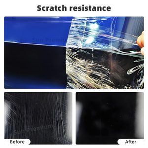 Haute brillance usine Stock PPF voiture Wrap vinyle <span class=keywords><strong>Film</strong></span> auto-cicatrisant dégagement d'air couleur changeant de <span class=keywords><strong>Streaming</strong></span> noir à charme rouge - Product Image 4